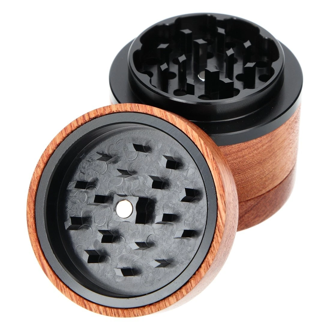 Młynek drewniany, metalowy OCB Wood & Metal 4 części śr. 60 mm