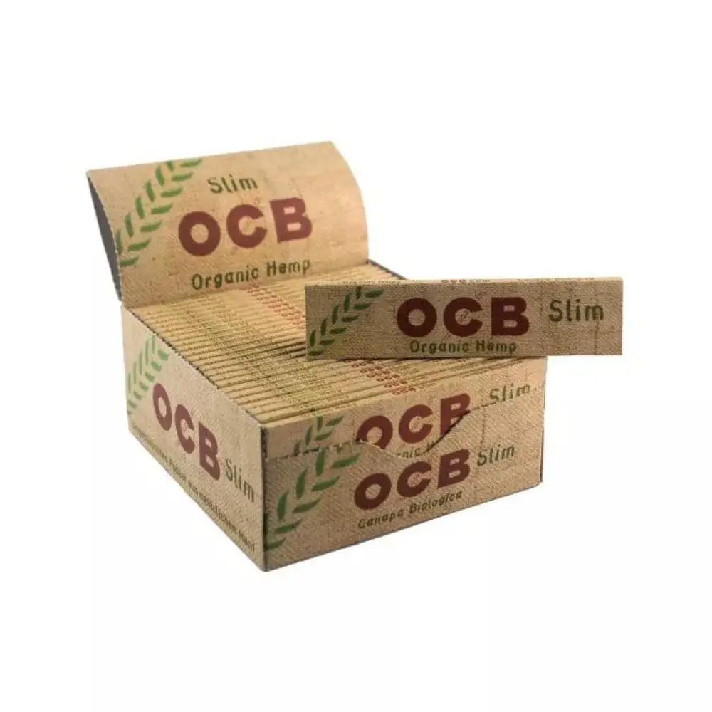 Bibułki OCB Organic Hemp Slim cała paczka 50 szt