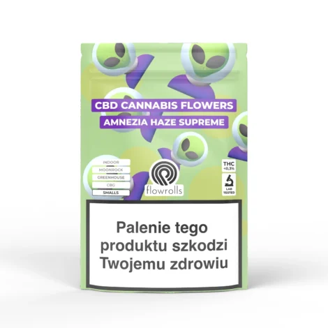 Flowroll Susz Konopny CBD Amnesia Haze Supreme z akcyzą 1g