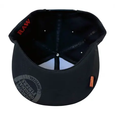 Czapka z płaskim daszkiem Raw Black z ubijakiem i skrytką