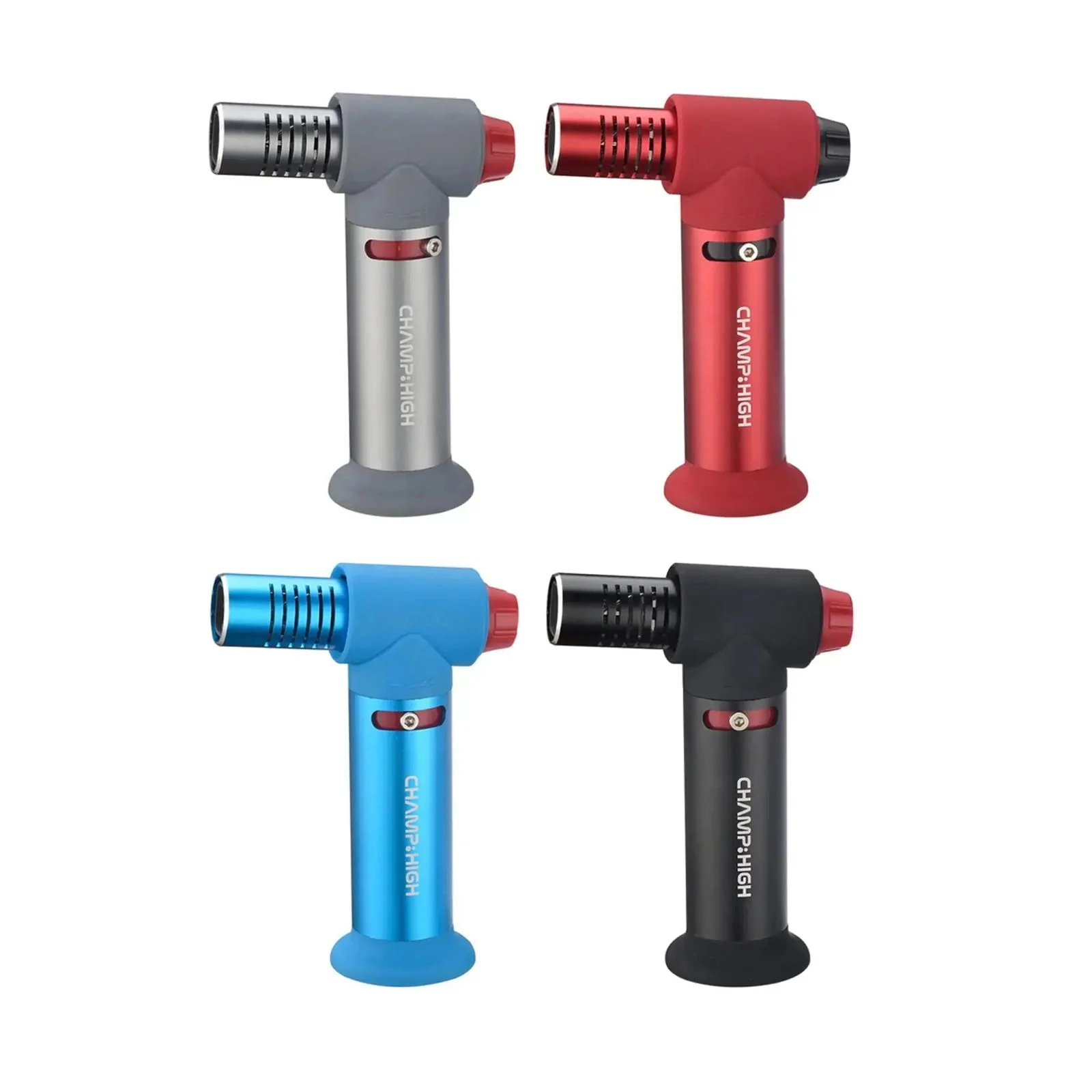 Palnik żarowy Champ High 4x Płomień JetFlame z podstawką MIX Kolorów