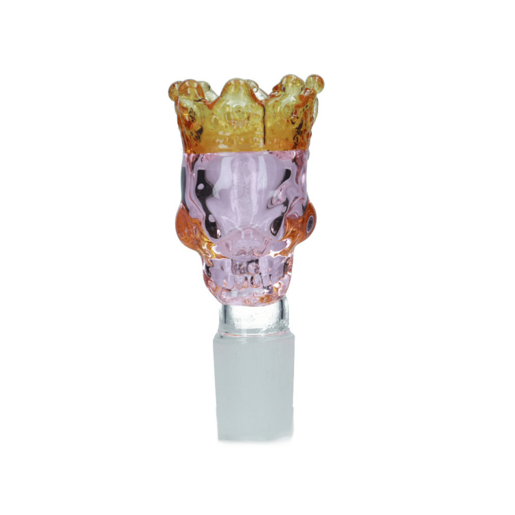 Cybuch szklany Czaszka w koronie 18,8 mm