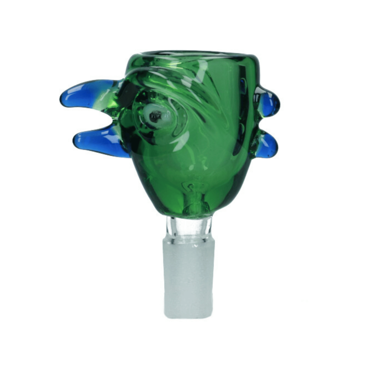 Cybuch szklany Ptak Dinozaur 14,5 mm zielony