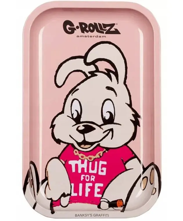 Tacka G-Rollz Banksy Thug for Life 17,5 x 27,5 cm metalowa