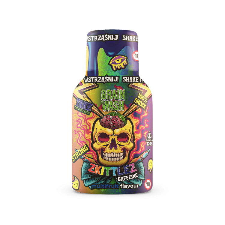 Shot konopny CBD Brain Wash Zkittlez 100ml