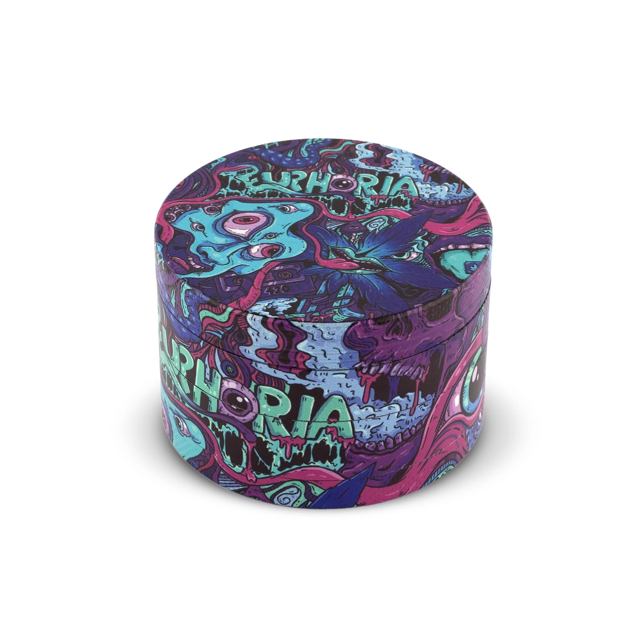 Grinder Euphoria metal 63mm 4 części wzór Psychodelik
