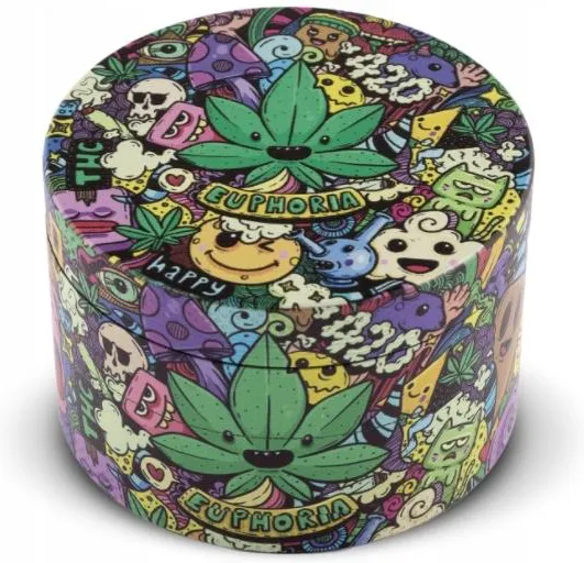 Grinder Euphoria metal 63mm 4 części wzór Pokójsciowy-63-mm