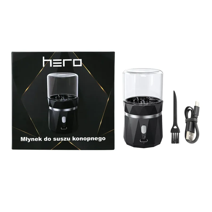 Grinder Młynek elektryczny HERO ładowany USB C