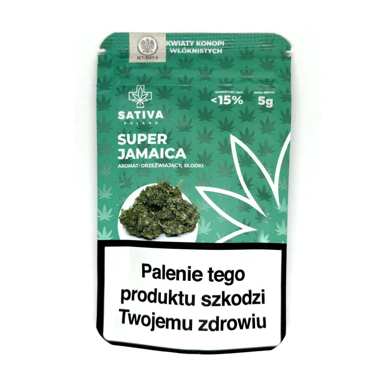 Susz CBD Sativa Poland Super Jamaica 5g z akcyzą
