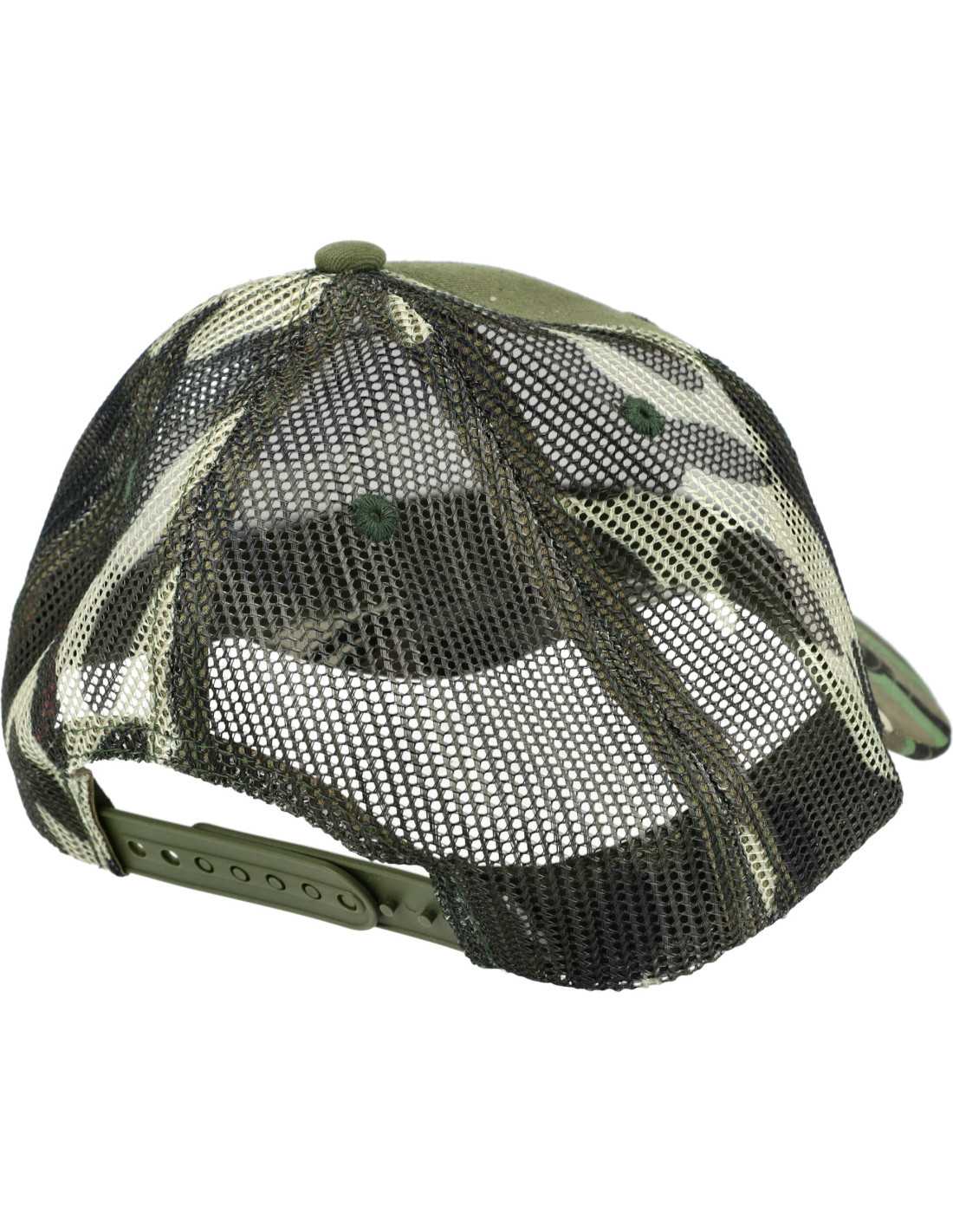 Czapka z daszkiem RAW Kamuflaż Camo z siatką z Ubijakiem
