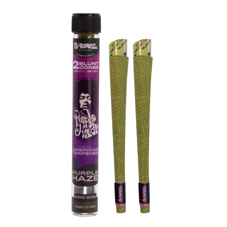 Wrapy skręcone G-Rollz Purple Haze z terpenami 2 szt