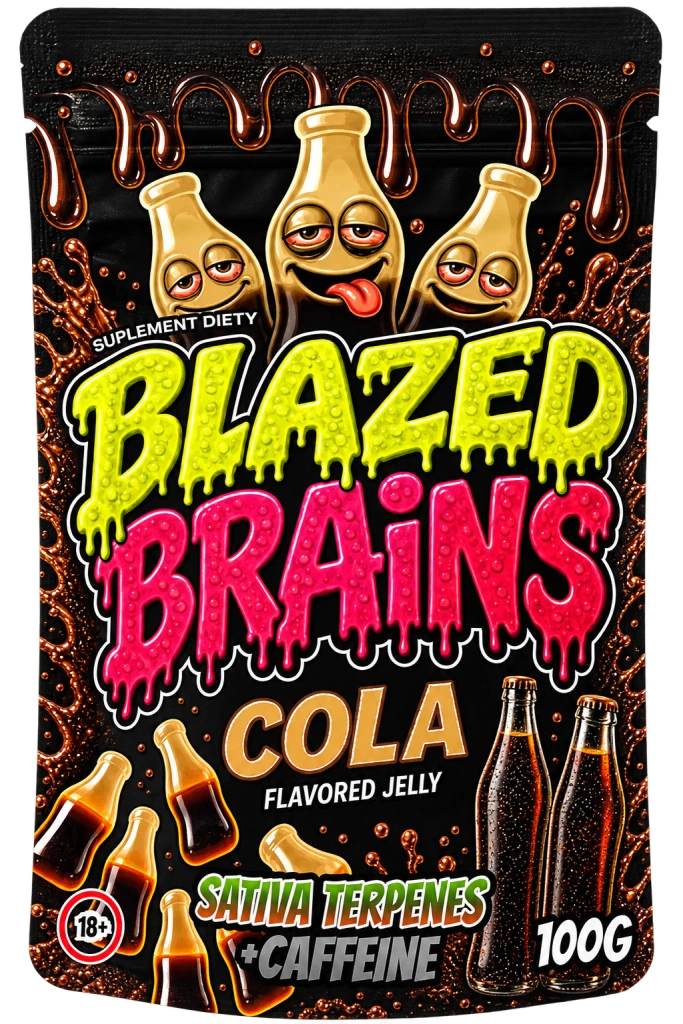 Żelki konopne BLAZED BRAINS Cola 100g + SATIVA TERPENES