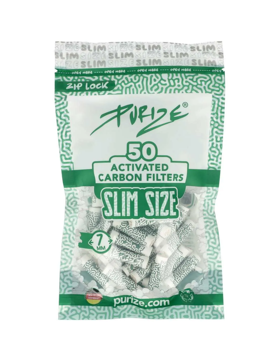 Filterki węglowe Purize SLIM Size śr. 7 mm 50 szt.
