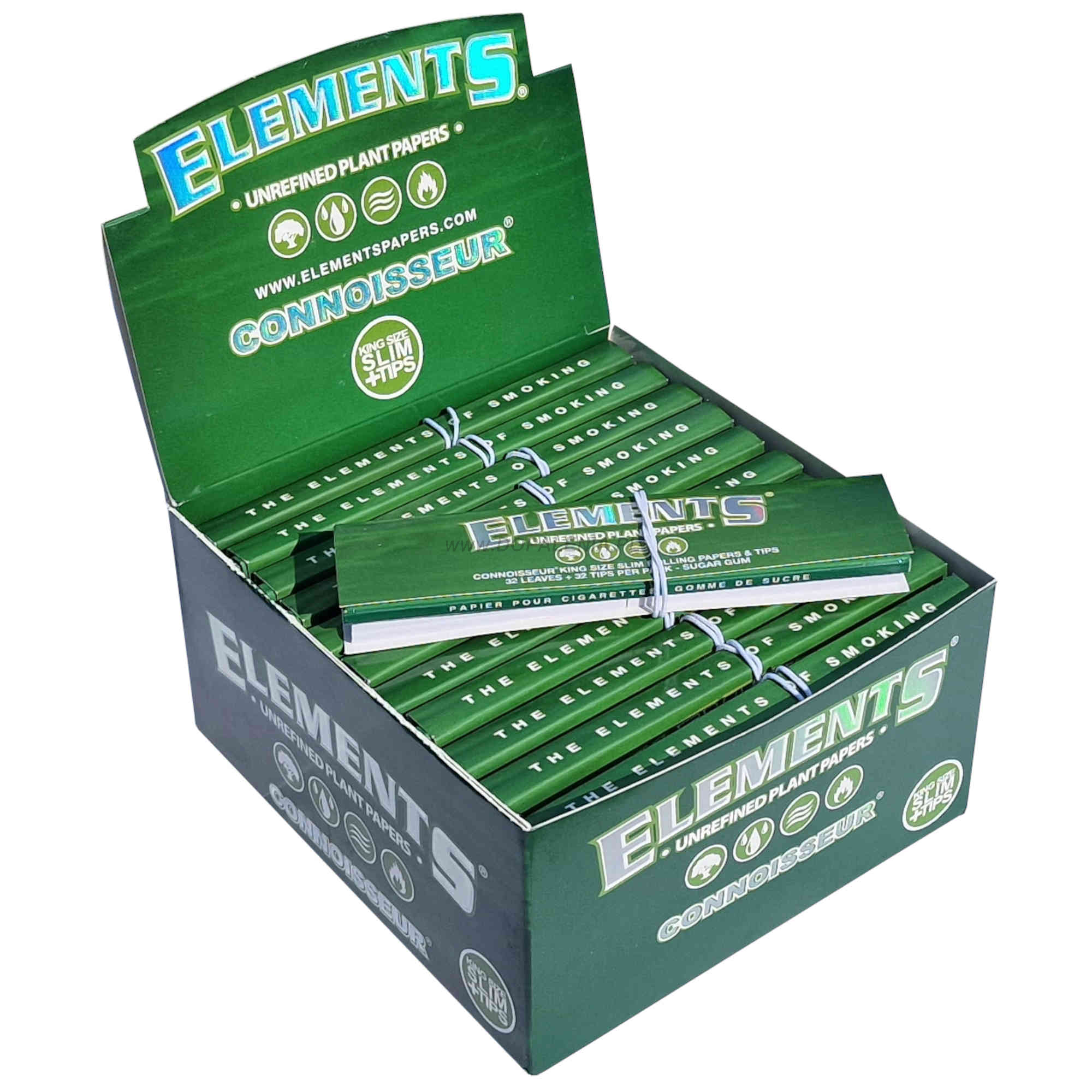 BibułkI Elements ZIELONE + Filtry KS